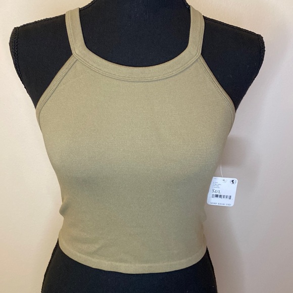 NWT! Free People Intimately Bella Seamless Rib Tank in Willow - Picture 3 of 7